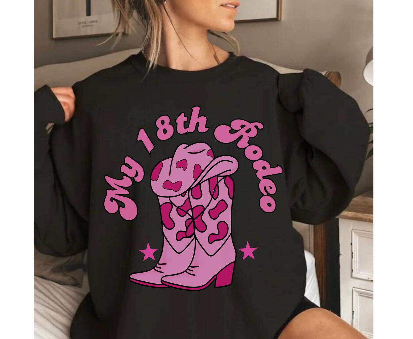 Hen Do Western Junggesellinnenabschied Shirt - Last Rodeo Cowgirl Brautpullover