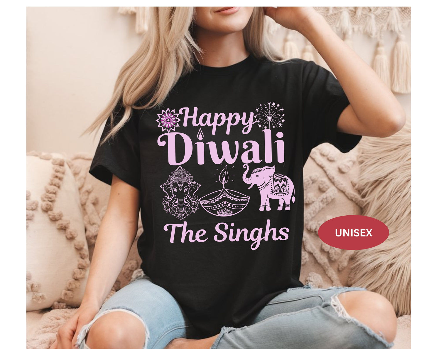 My First Diwali Bodysuit Family Matching Tee Sweatshirt options, Personalized Diwali Family Outfit