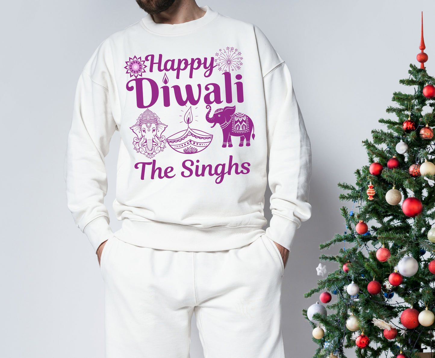My First Diwali Bodysuit Family Matching Tee Sweatshirt options, Personalized Diwali Family Outfit