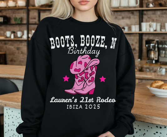 Hen Do Western Junggesellinnenabschied Shirt - Last Rodeo Cowgirl Brautpullover