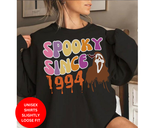 Spooky Since 1994 Halloween T-Shirt | Gothic Horror 30th Birthday Gift | Tee & Sweatshirt for Him/Her