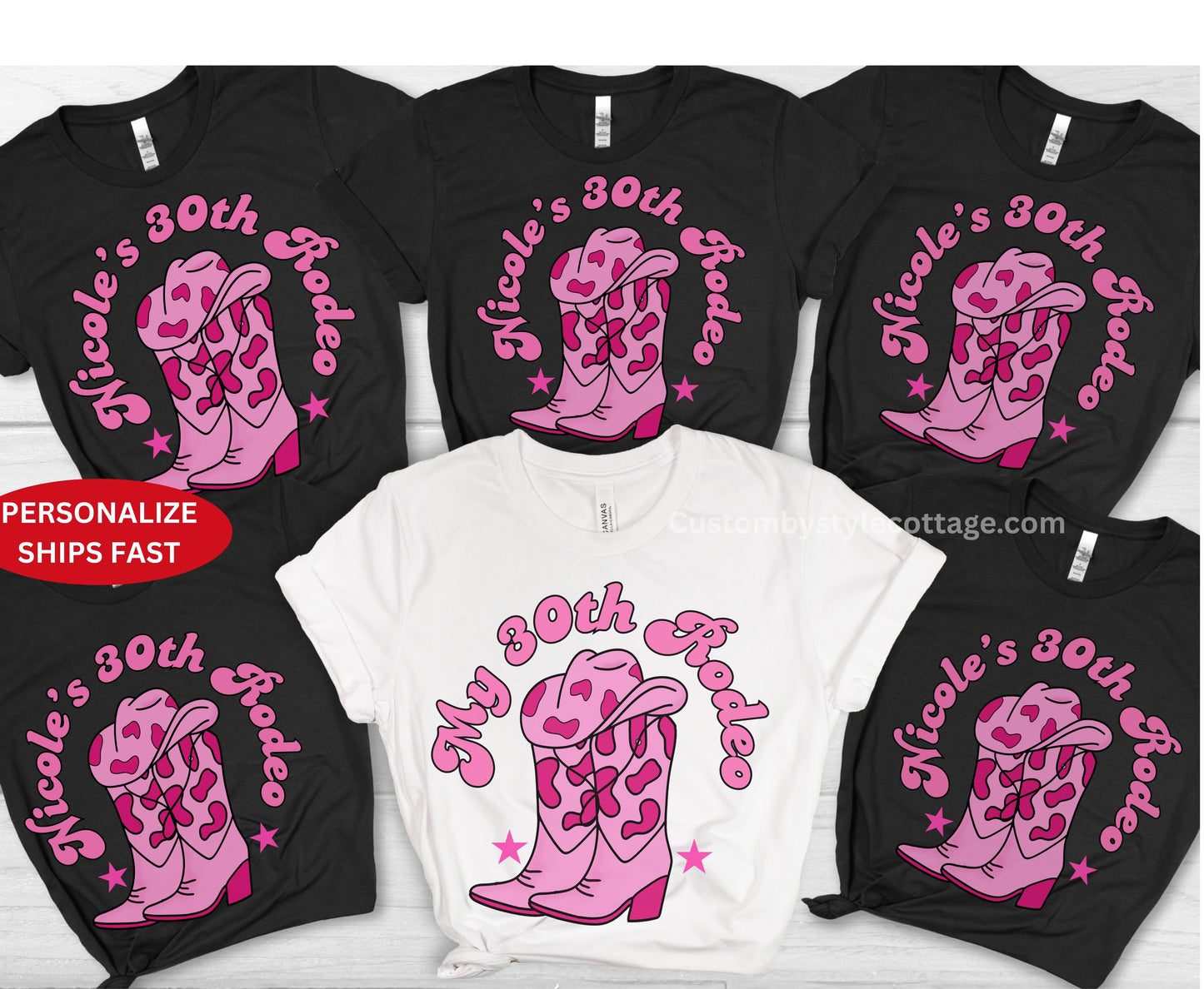 Hen Do Western Junggesellinnenabschied Shirt - Last Rodeo Cowgirl Brautpullover