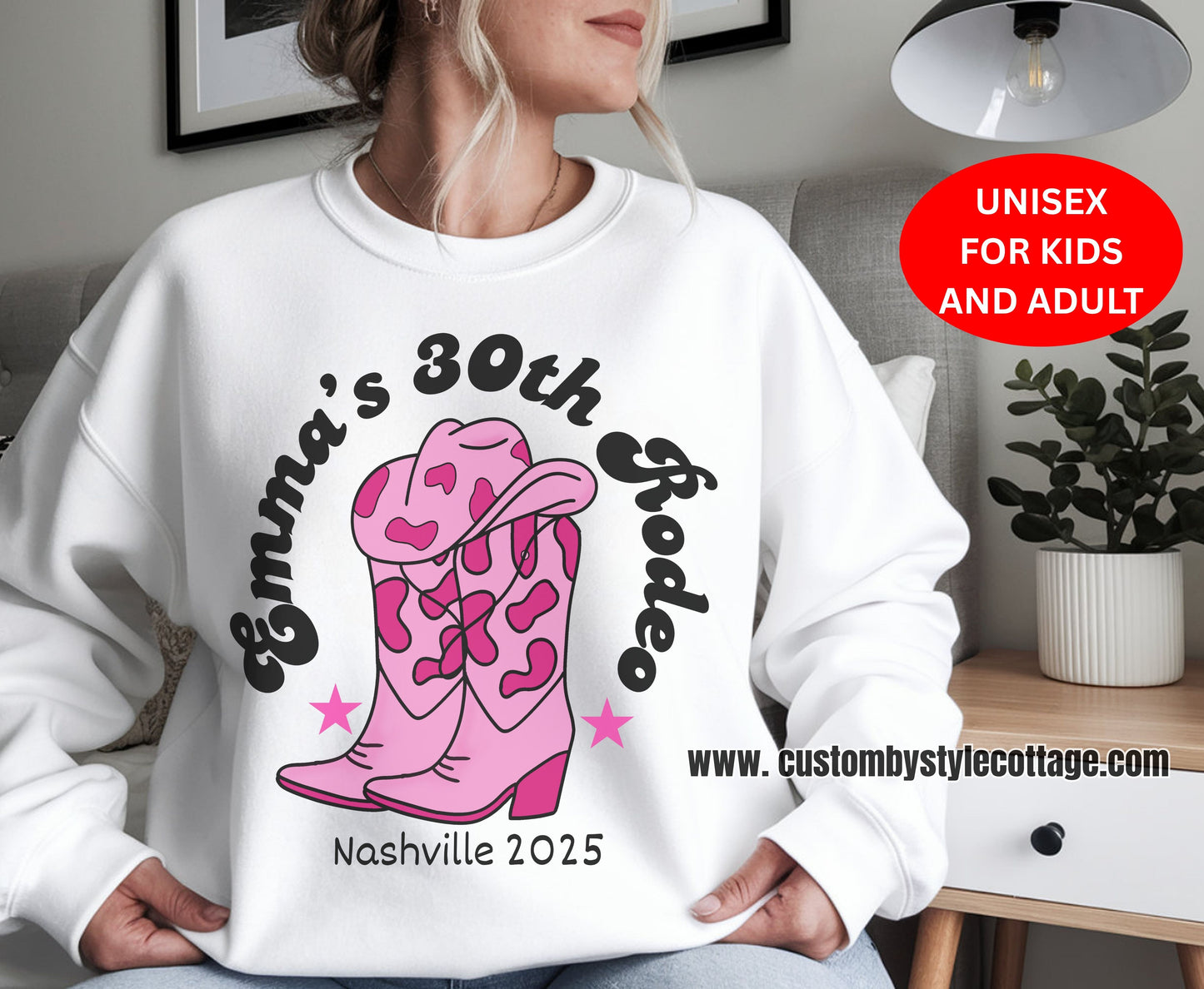 Hen Do Western Junggesellinnenabschied Shirt - Last Rodeo Cowgirl Brautpullover