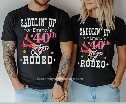 Hen Do Western Junggesellinnenabschied Shirt - Last Rodeo Cowgirl Brautpullover