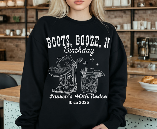 Hen Do Western Junggesellinnenabschied Shirt - Last Rodeo Cowgirl Brautpullover