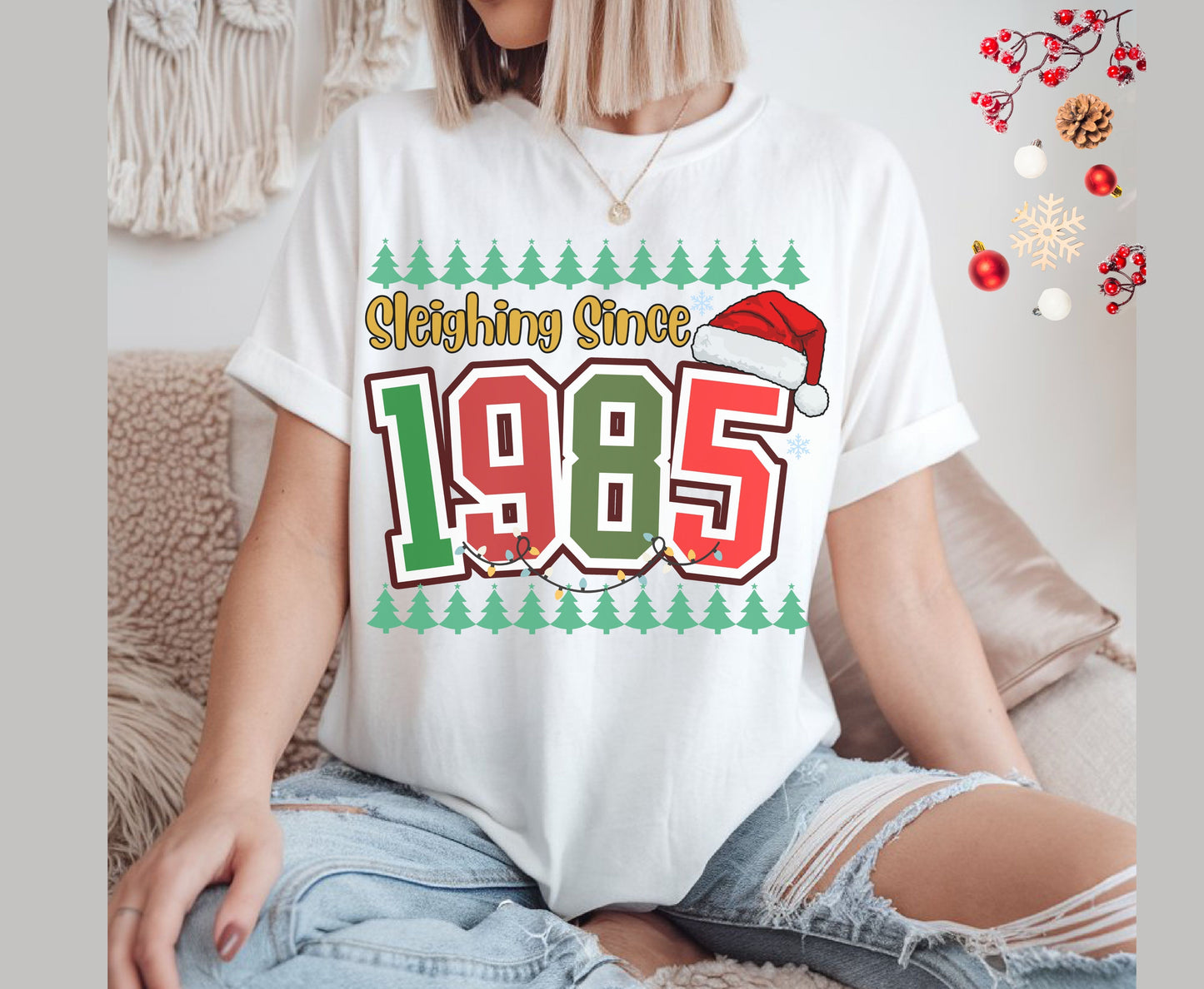 Retro 1985 40th Christmas Birthday Shirts for Men Women - Unisex 40th Christmas Tee Sweatshirt 40th gifts (Copy)