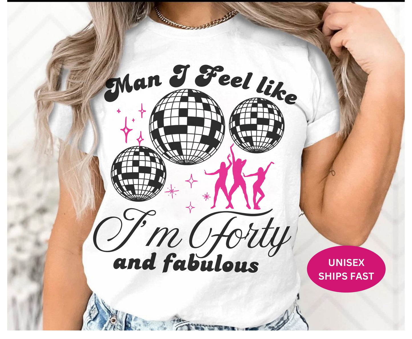 Custom 40th Disco ball shirt Birthday Party Unisex Shirts