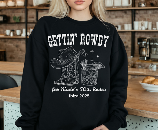 Hen Do Western Junggesellinnenabschied Shirt - Last Rodeo Cowgirl Brautpullover