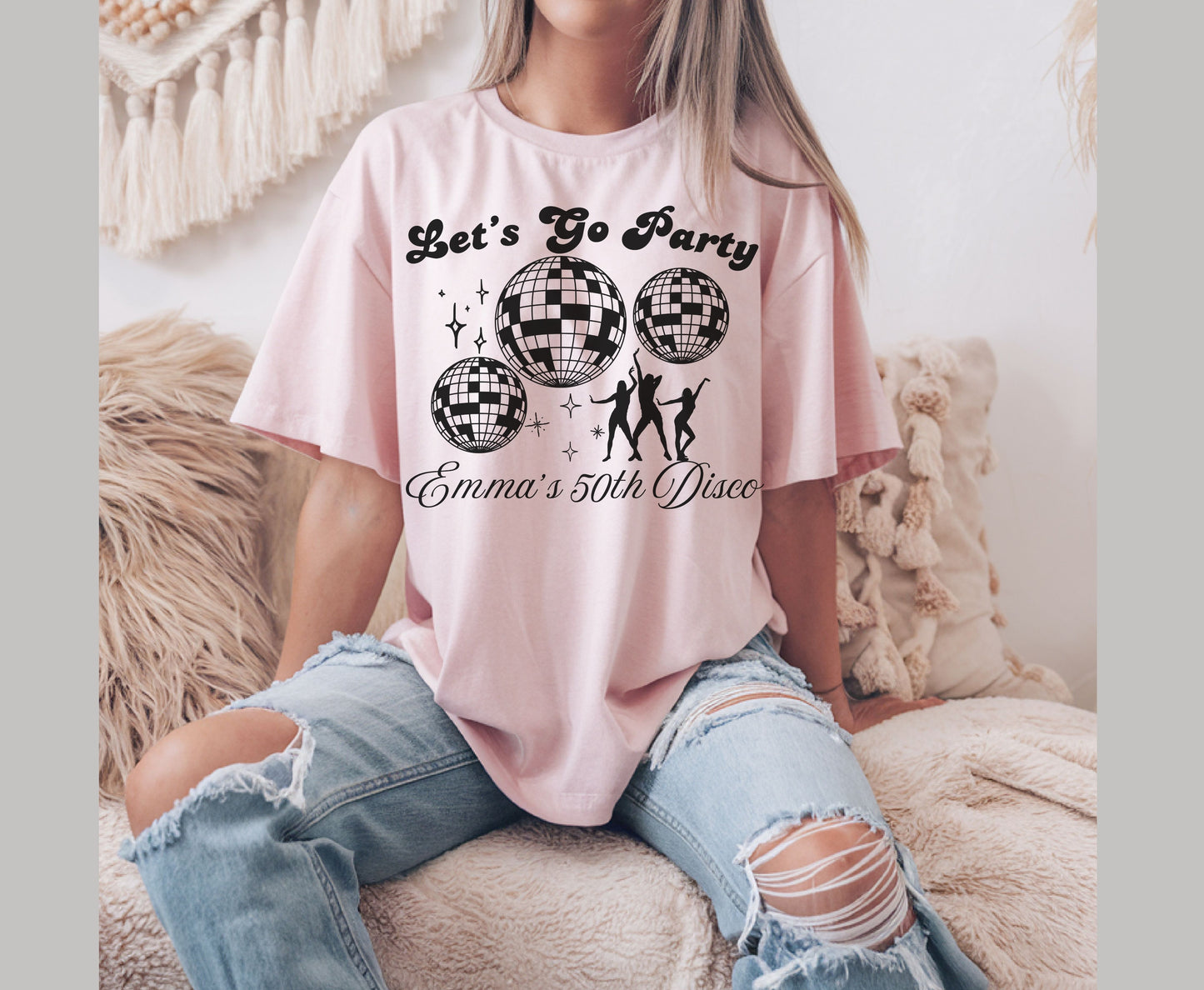 Custom 50th Disco ball shirt Birthday Party Unisex Shirts