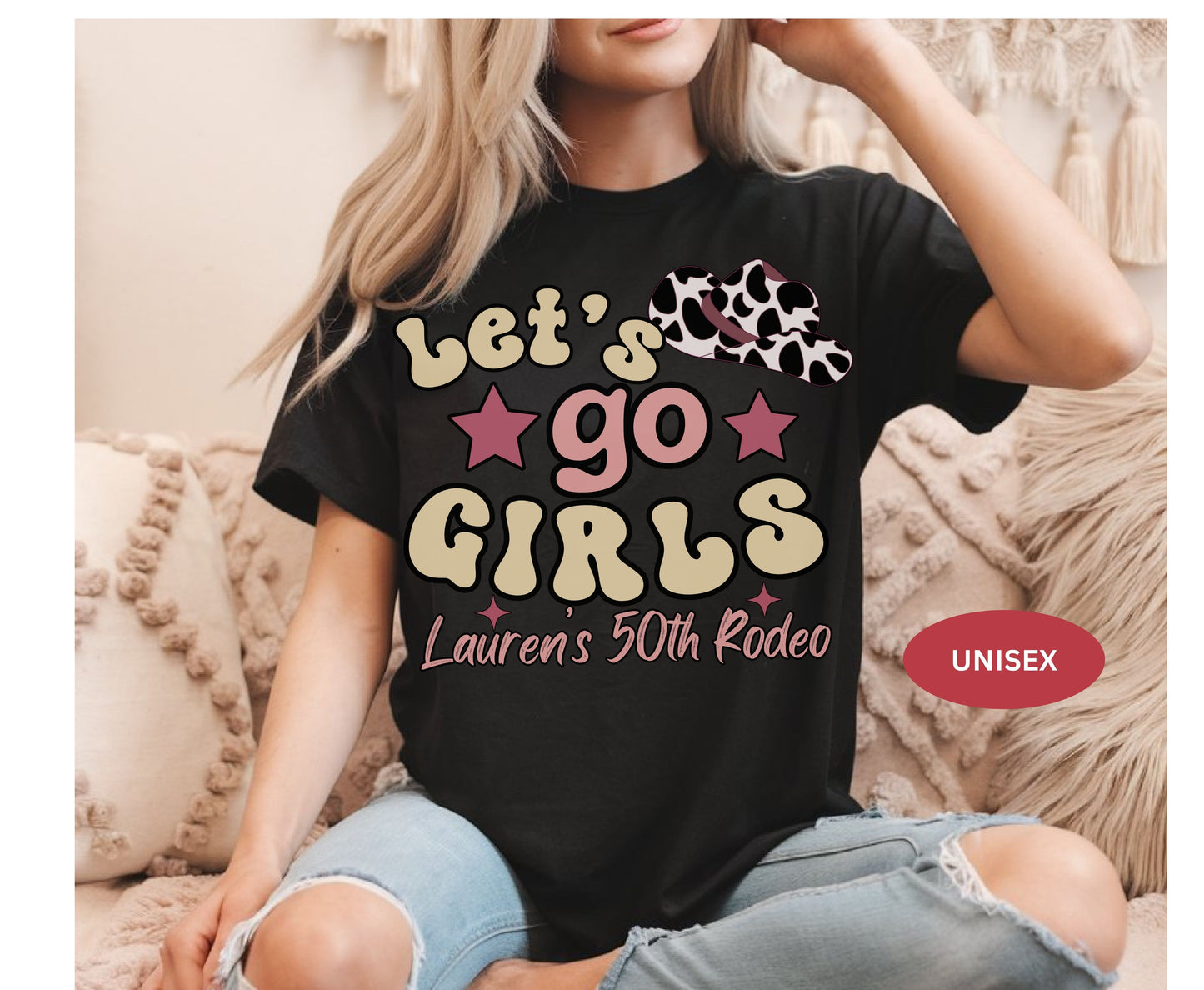 Hen Do Western Junggesellinnenabschied Shirt - Last Rodeo Cowgirl Brautpullover