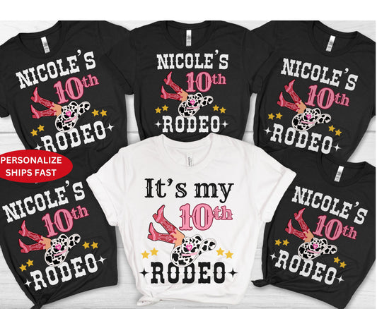 Hen Do Western Junggesellinnenabschied Shirt - Last Rodeo Cowgirl Brautpullover