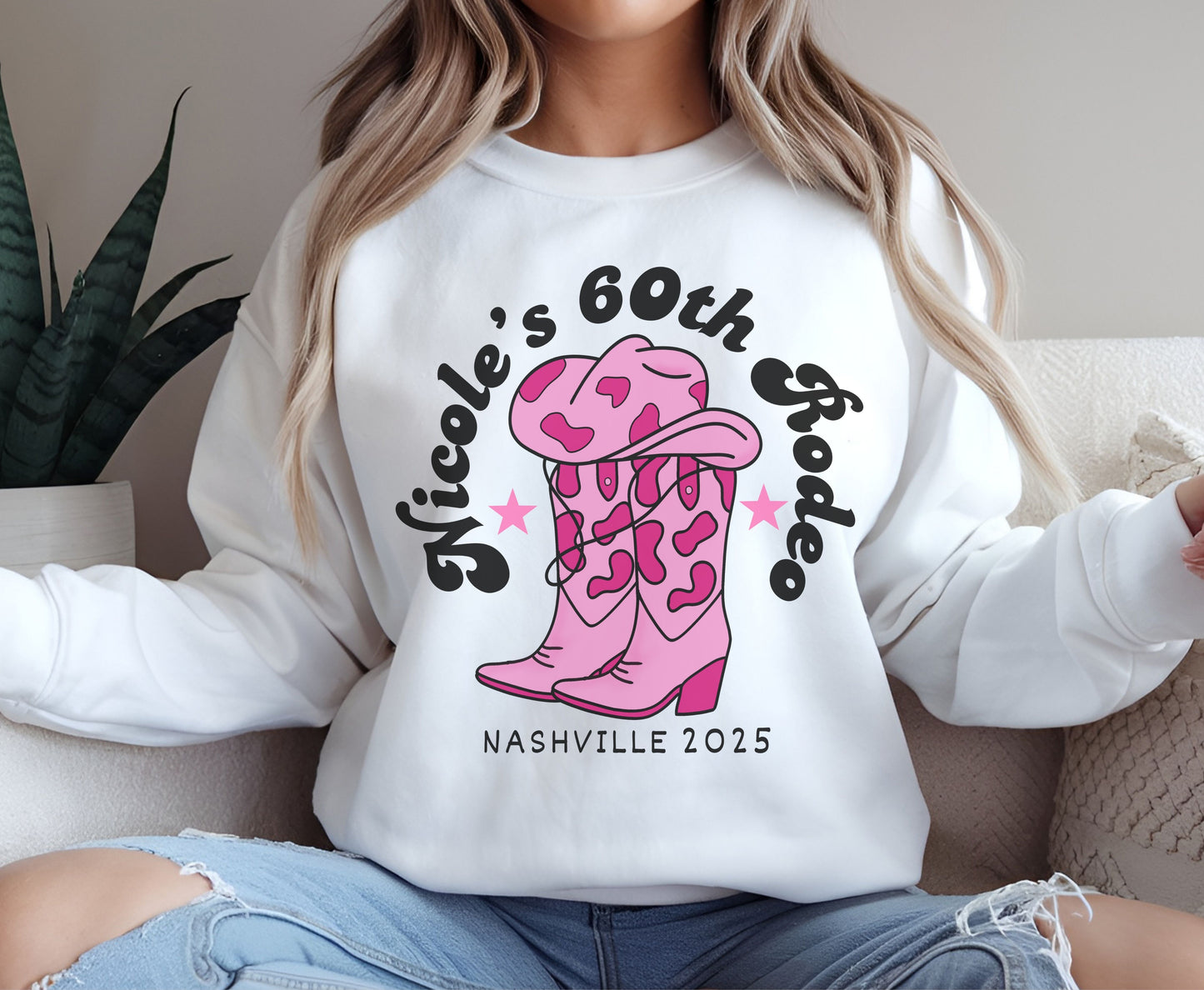 Hen Do Western Junggesellinnenabschied Shirt - Last Rodeo Cowgirl Brautpullover