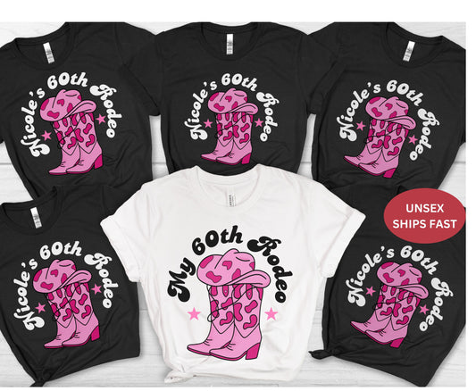 Hen Do Western Junggesellinnenabschied Shirt - Last Rodeo Cowgirl Brautpullover