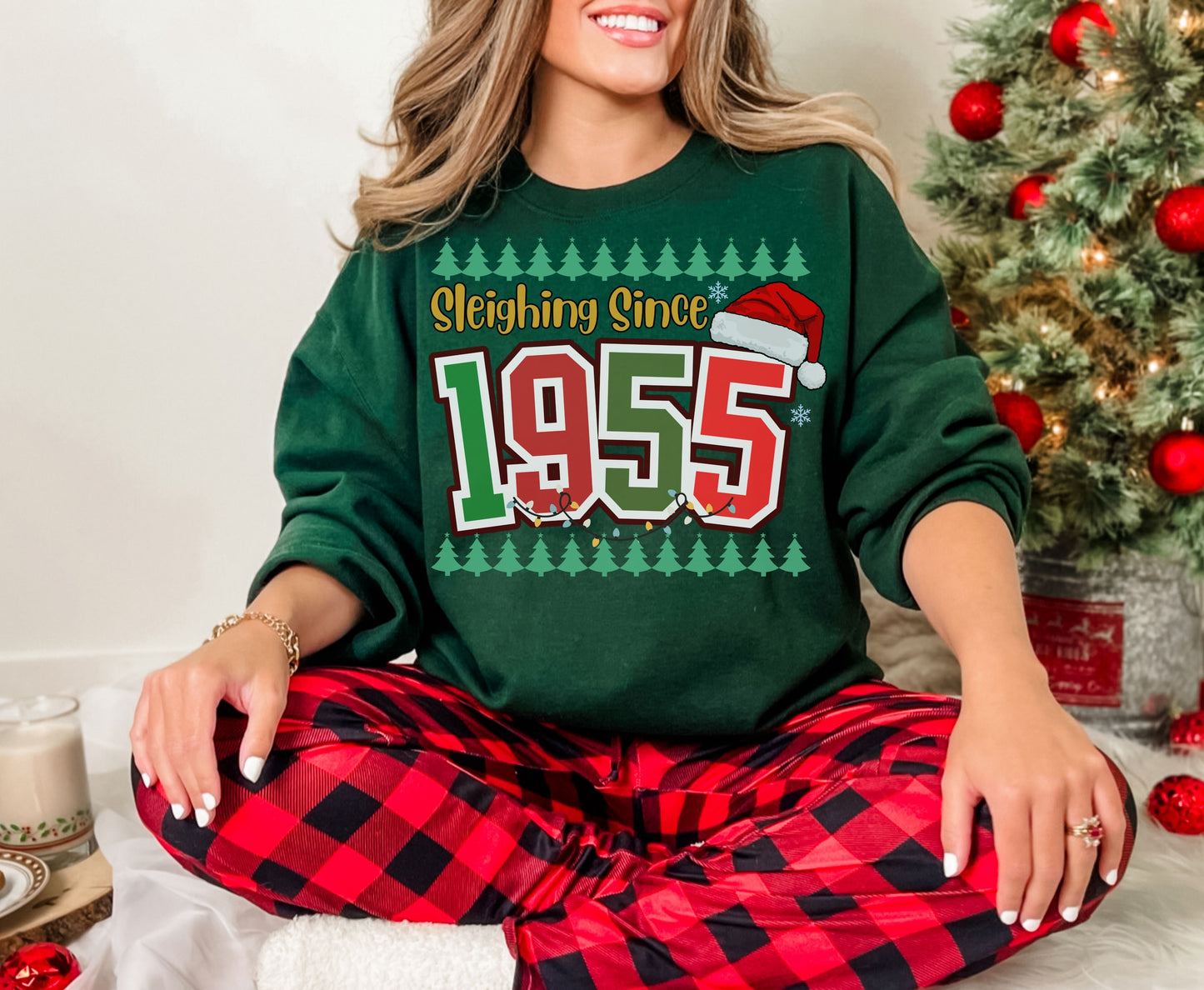 Retro 70th Christmas Birthday Shirts for Men Women - 1955 Christmas Tee Sweatshirt 70th gifts