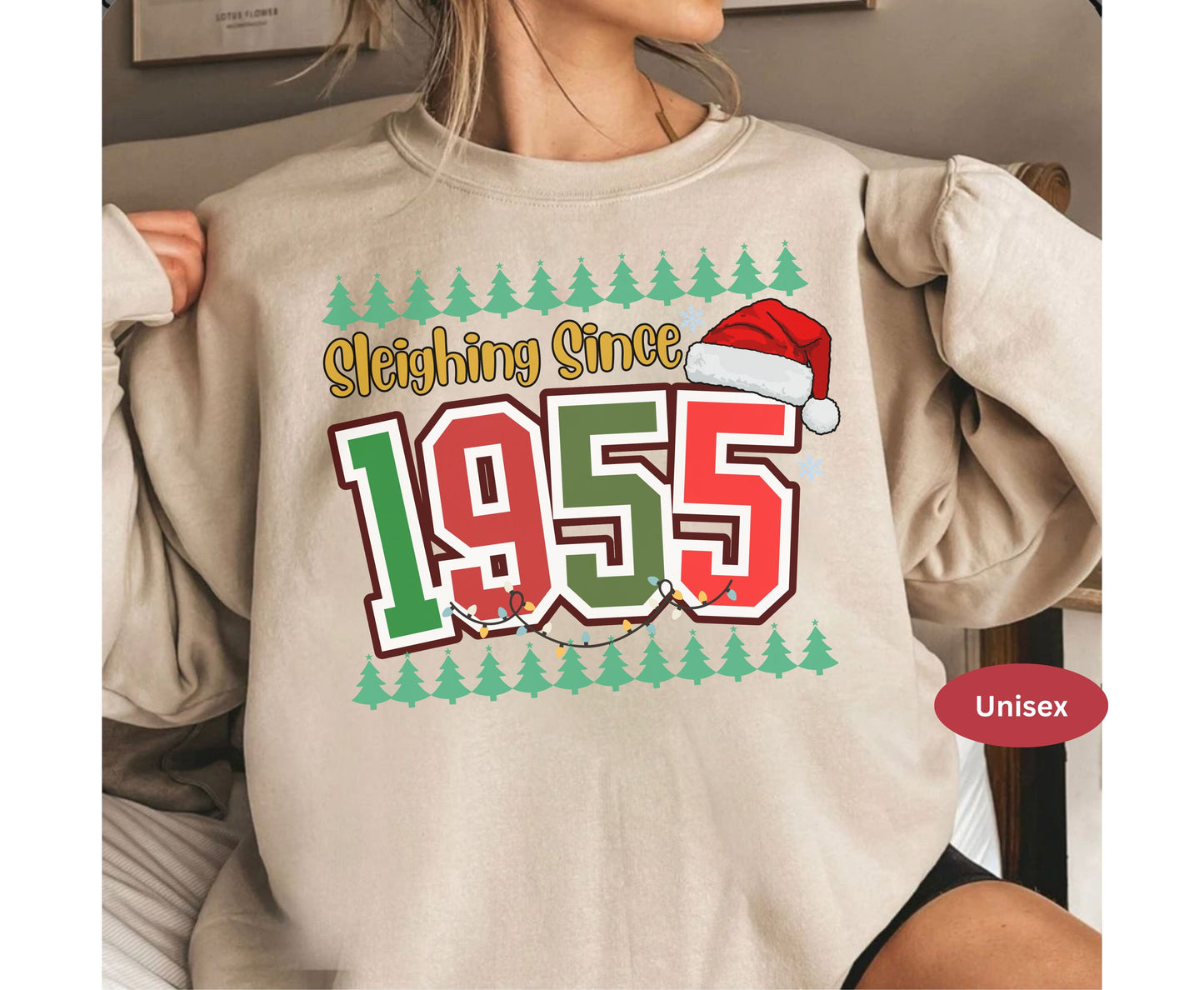 Retro 70th Christmas Birthday Shirts for Men Women - 1955 Christmas Tee Sweatshirt 70th gifts
