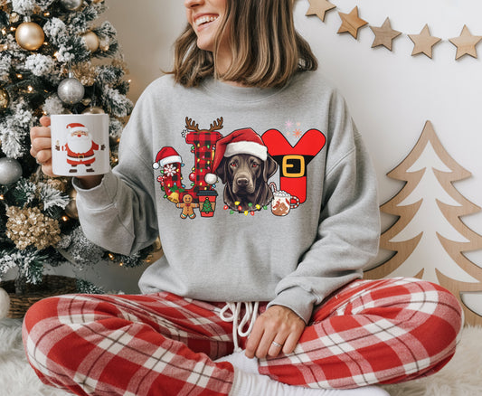 Labrador Retriever Dog Breed Christmas Tee Jumper -  Labrador Retriever  Dog mom dad Xmas Unisex Shirt