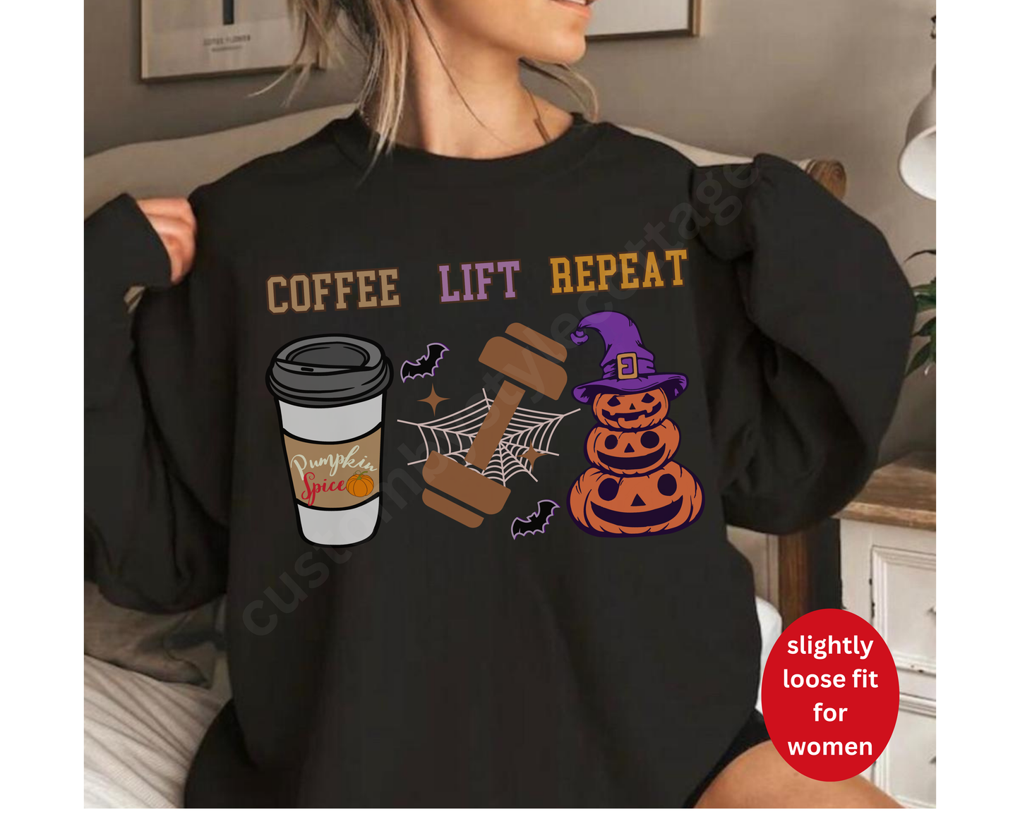 Funny gym Pumpkin Spice Shirt Coffee Lift Repeat weightlifting Workout Pump Cover for Men Women Gym Tshirt Hoodie