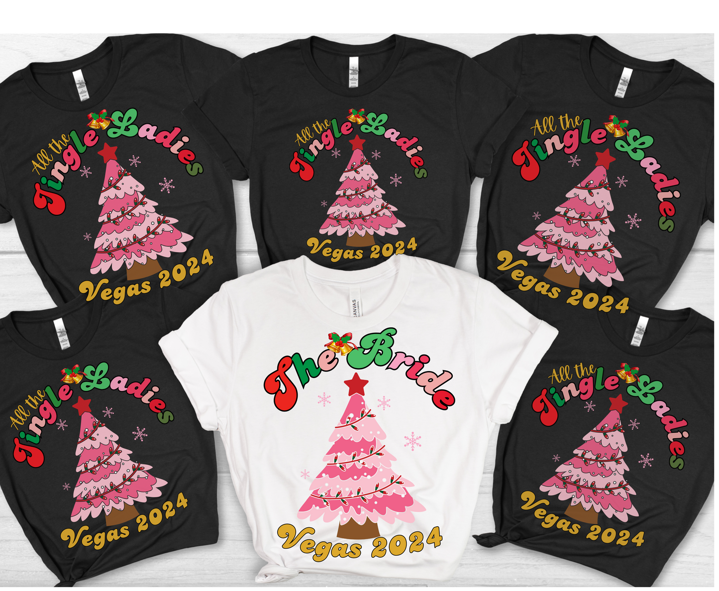 Christmas Winter Themed Hen Party Bachelorette Tee - Xmas Bride Tride Bridesmaid Hen Club Shirt