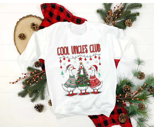 Cool Uncle's Club - Unisex - Uncle Christmas Tee Sweatshirt - Goosey Uncle shirt