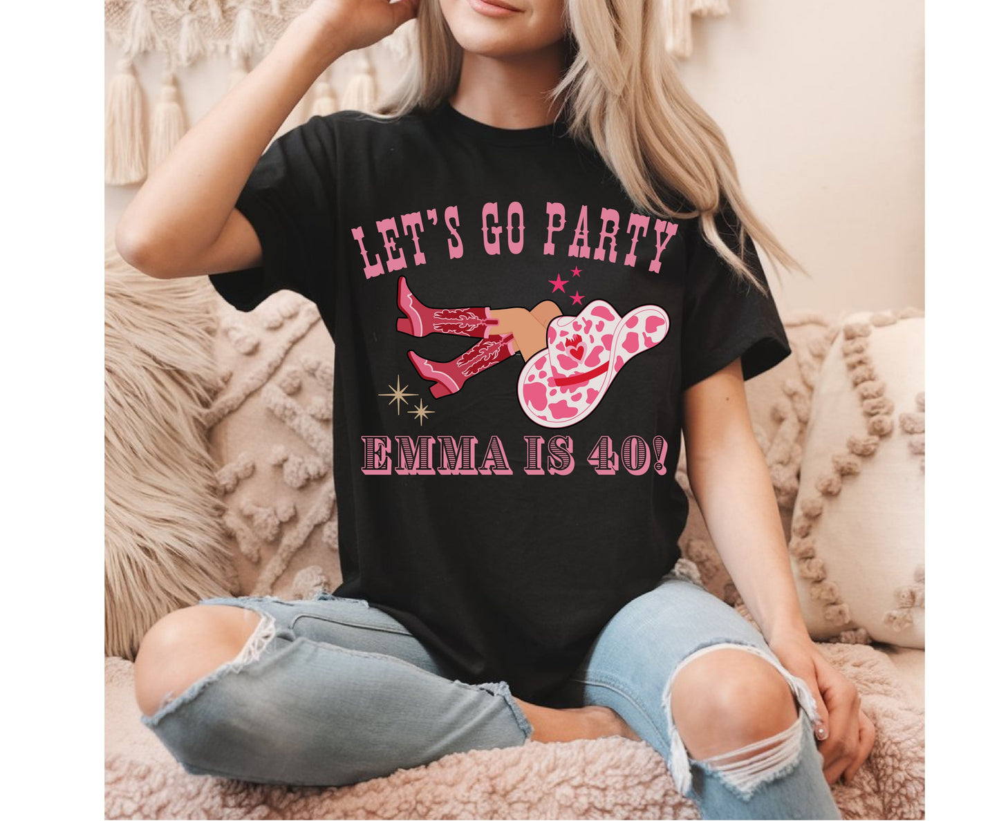 Hen Do Western Junggesellinnenabschied Shirt - Last Rodeo Cowgirl Brautpullover