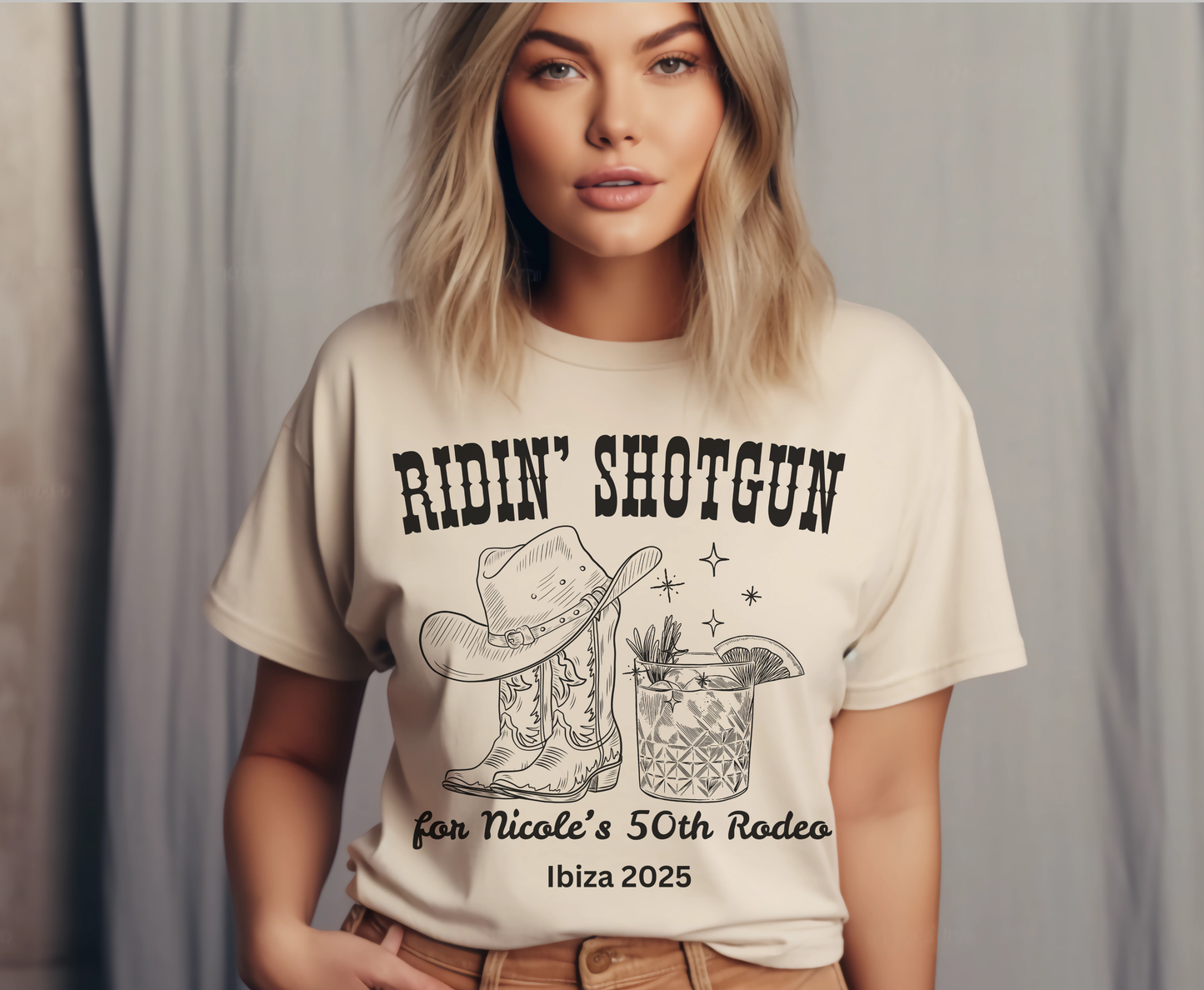 Hen Do Western Junggesellinnenabschied Shirt - Last Rodeo Cowgirl Brautpullover