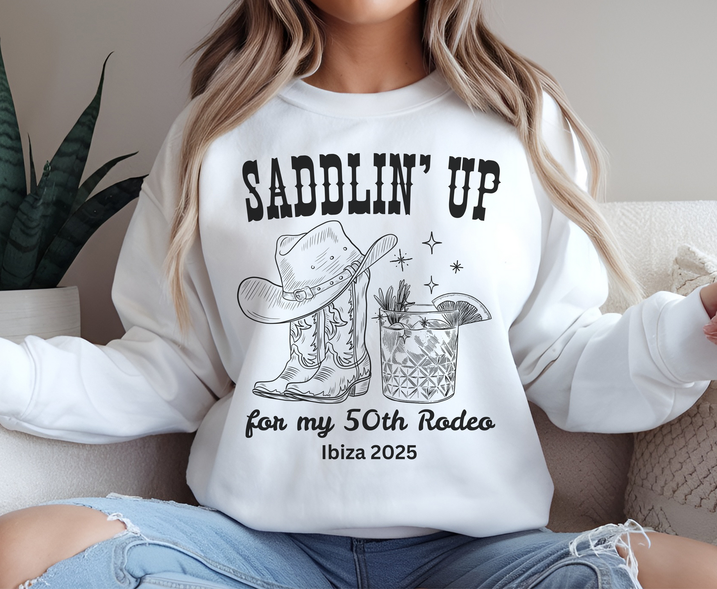 Hen Do Western Junggesellinnenabschied Shirt - Last Rodeo Cowgirl Brautpullover