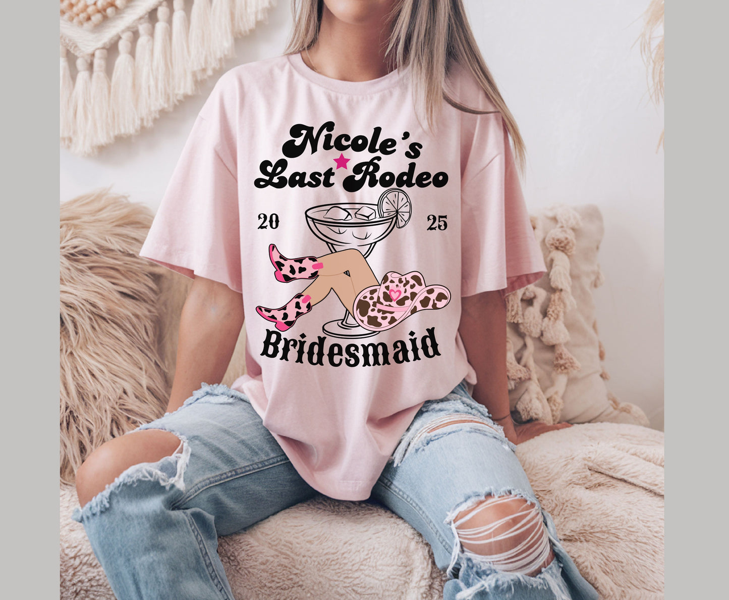 Custom Last Rodeo Bachelorette Unisex Sweatshirt Tshirt