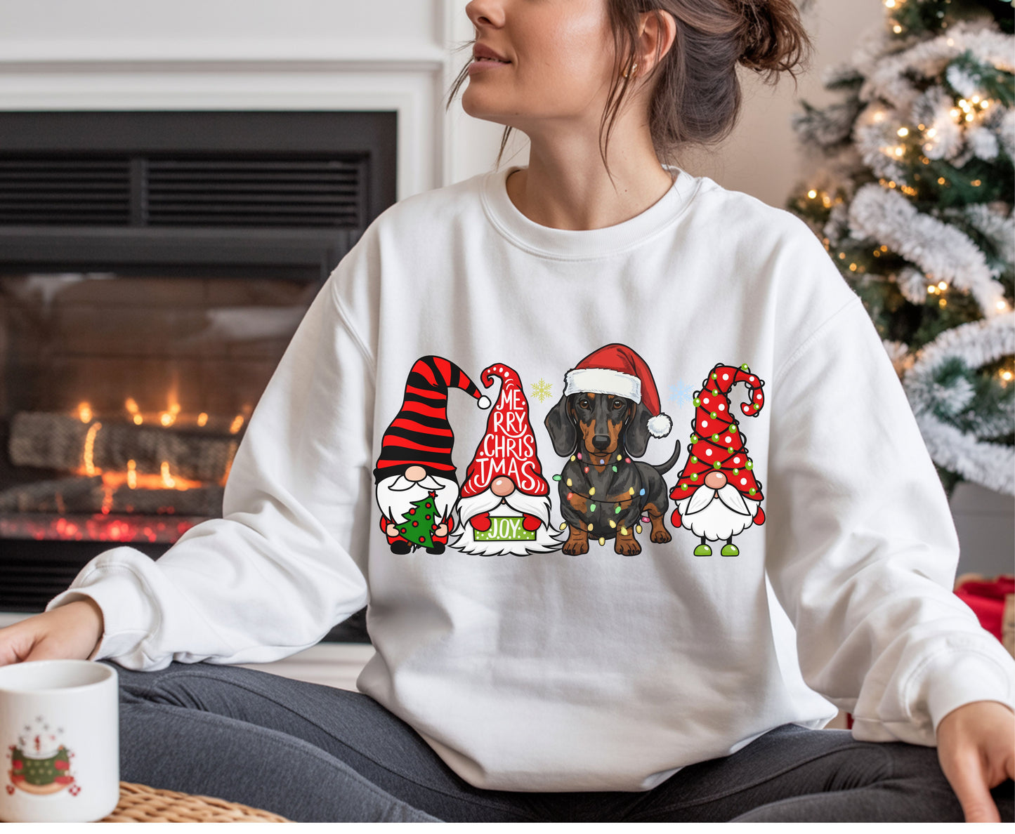Dachshund Dog Breed Christmas Tee Jumper - Dachshund Dog mom dad Xmas Unisex Shirt
