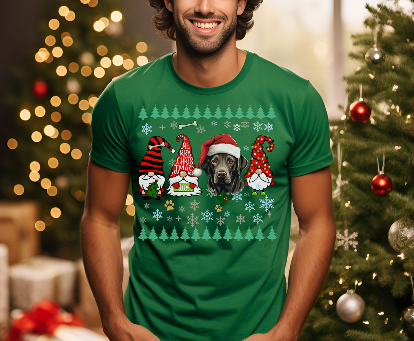 Festive German Shepherd Christmas T-Shirt | Cute Holiday Dog Lover Tee | Xmas Gift for Shepherd Owners