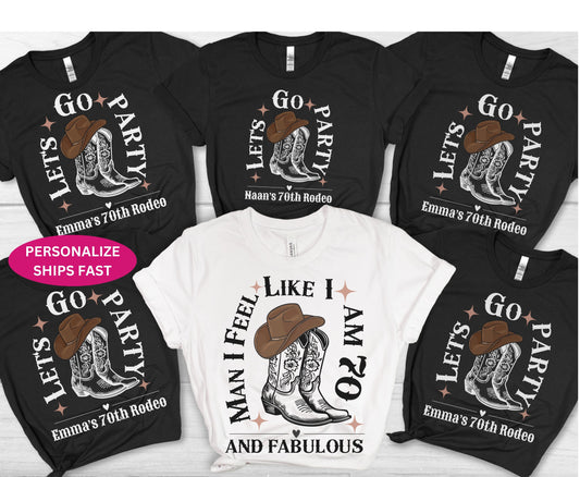 Hen Do Western Junggesellinnenabschied Shirt - Last Rodeo Cowgirl Brautpullover