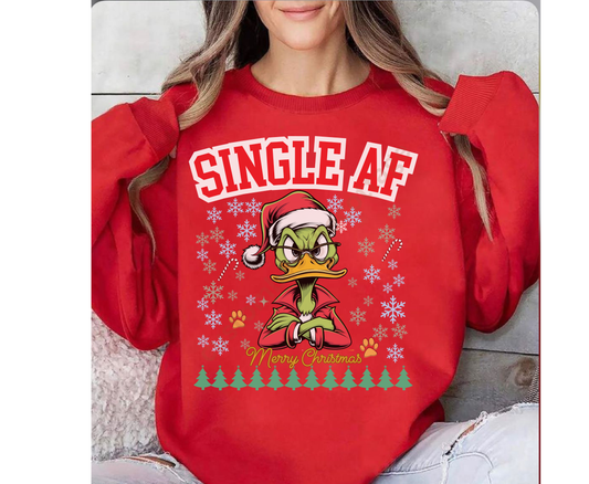 Festive AF Funny Duck Winter Christmas Shirt Grumpy Holiday Tee Sarcastic Ugly Xmas TShirt Sweatshirt Xmas Holiday gift for Men Women Jumper