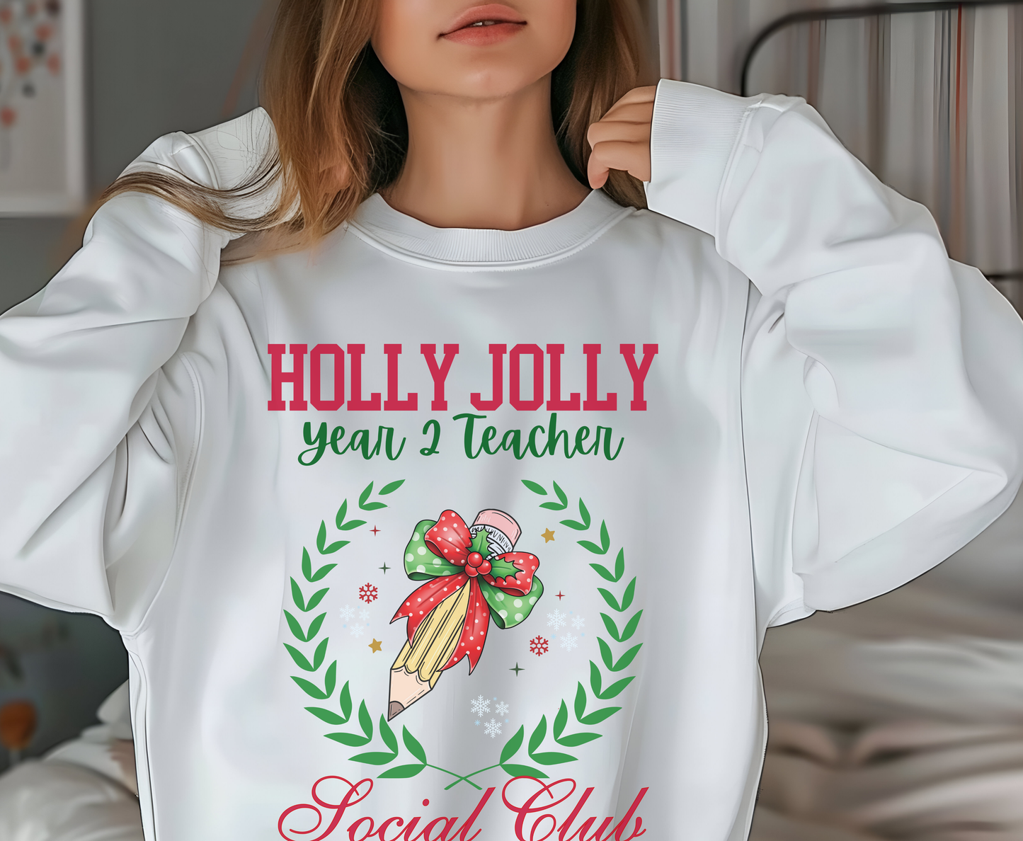 Add any Year Custom Christmas Jumper for Teachers Year 1 2 3 4 5 6 7 Tee Sweatshirt Hoodie