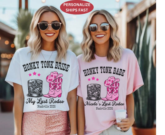 Hen Do Western Junggesellinnenabschied Shirt - Last Rodeo Cowgirl Brautpullover