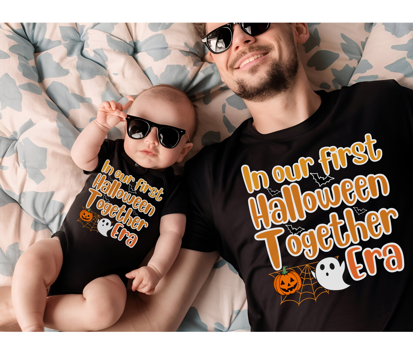 1st Halloween Together Mom Dad Baby Couple Halloween Shirt for Men Women