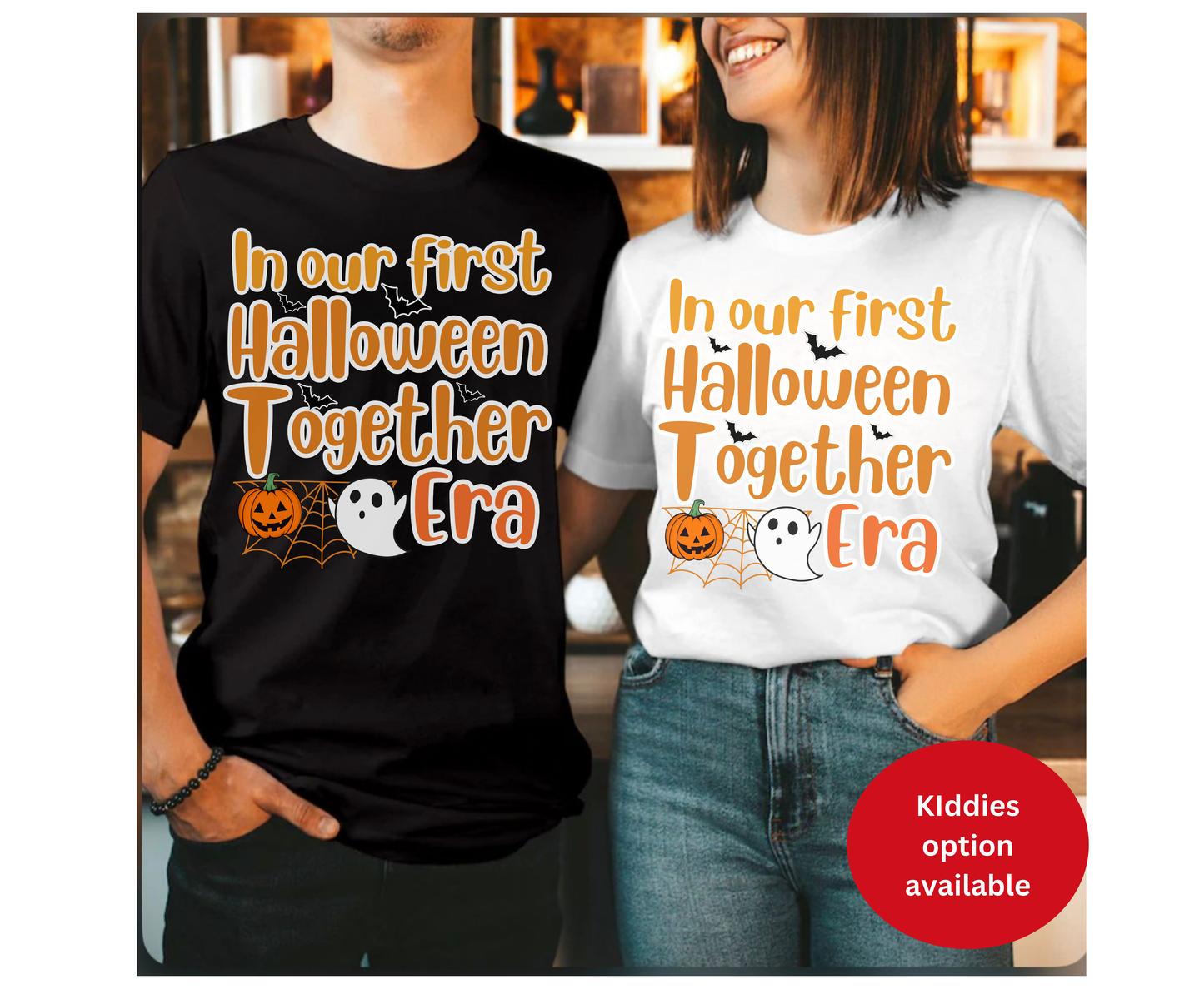 1st Halloween Together Mom Dad Baby Couple Halloween Shirt for Men Women