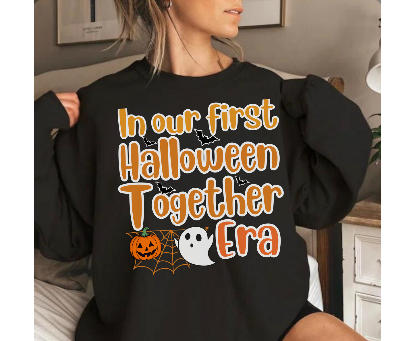 1st Halloween Together Mom Dad Baby Couple Halloween Shirt for Men Women