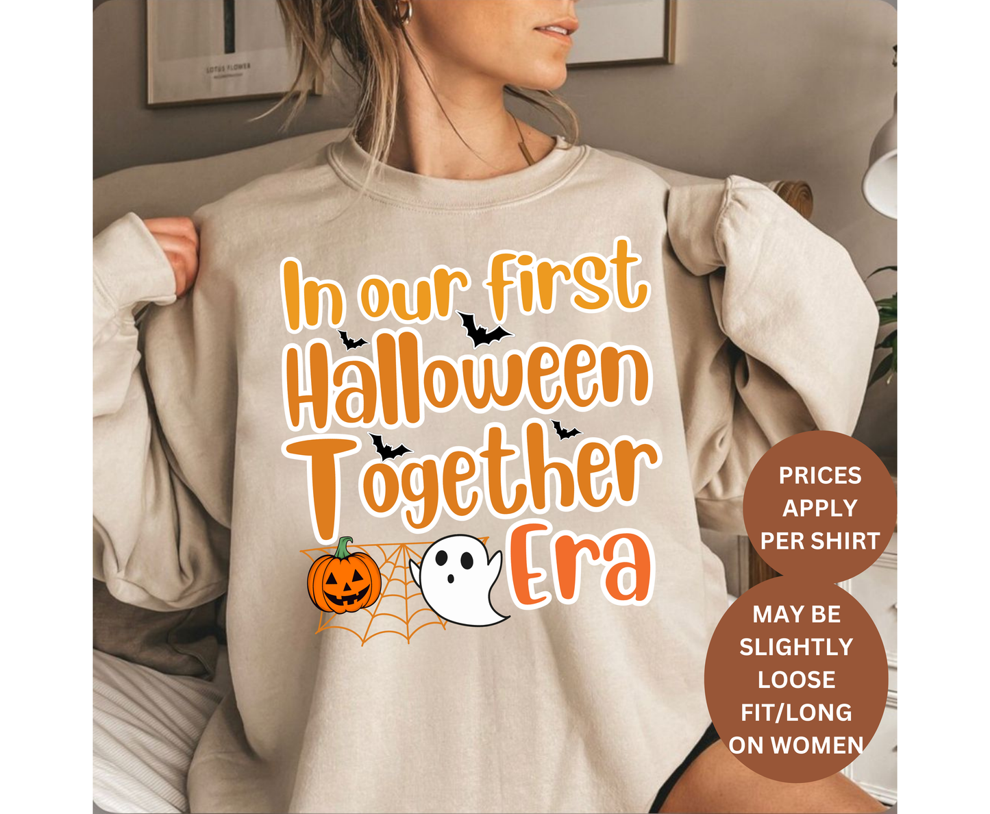 1st Halloween Together Mom Dad Baby Couple Halloween Shirt for Men Women