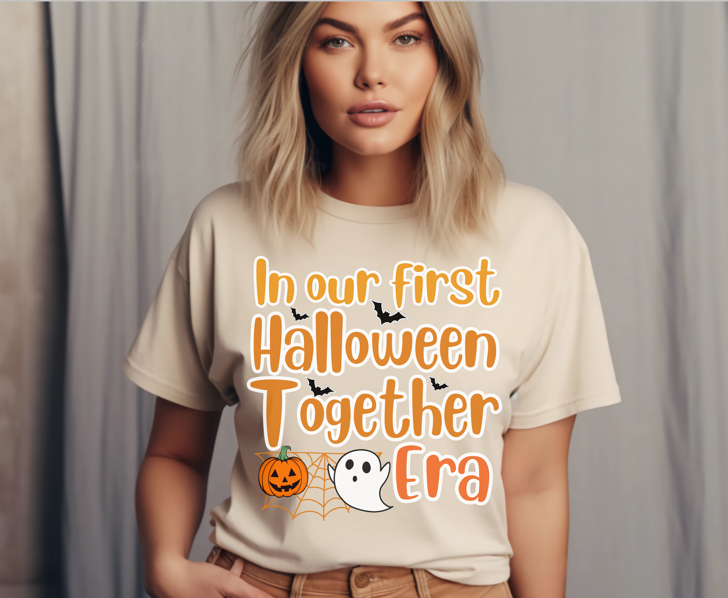 1st Halloween Together Mom Dad Baby Couple Halloween Shirt for Men Women