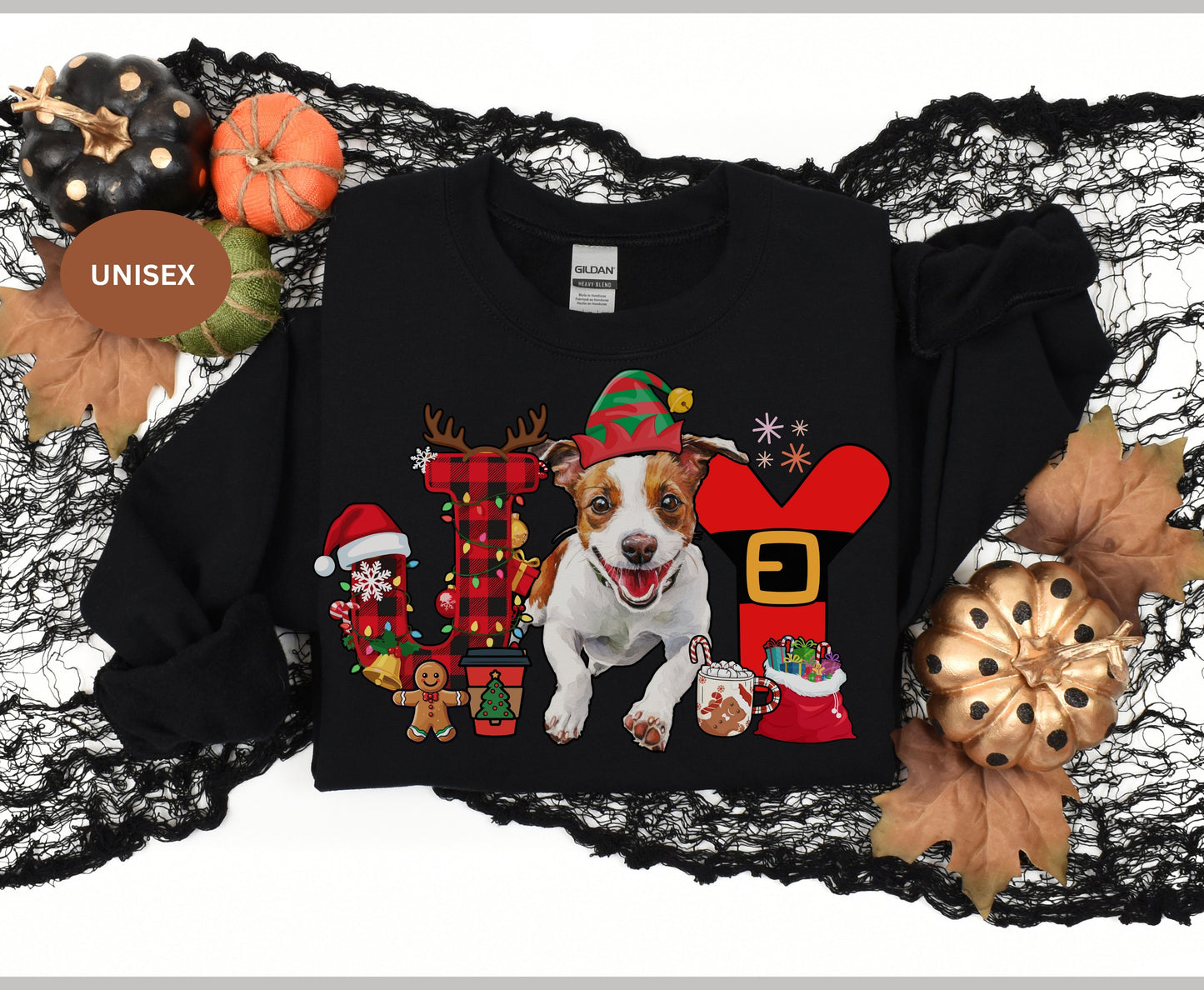 Jack Russell Dog Breed Christmas Tee Jumper