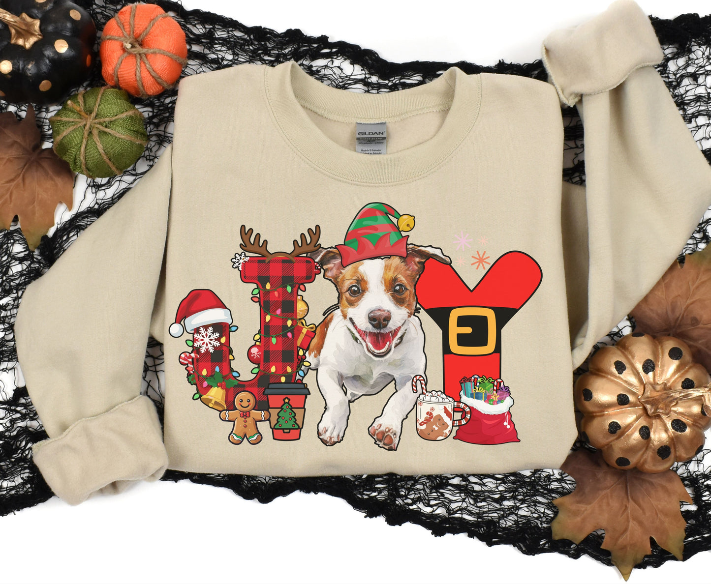 Jack Russell Dog Breed Christmas Tee Jumper