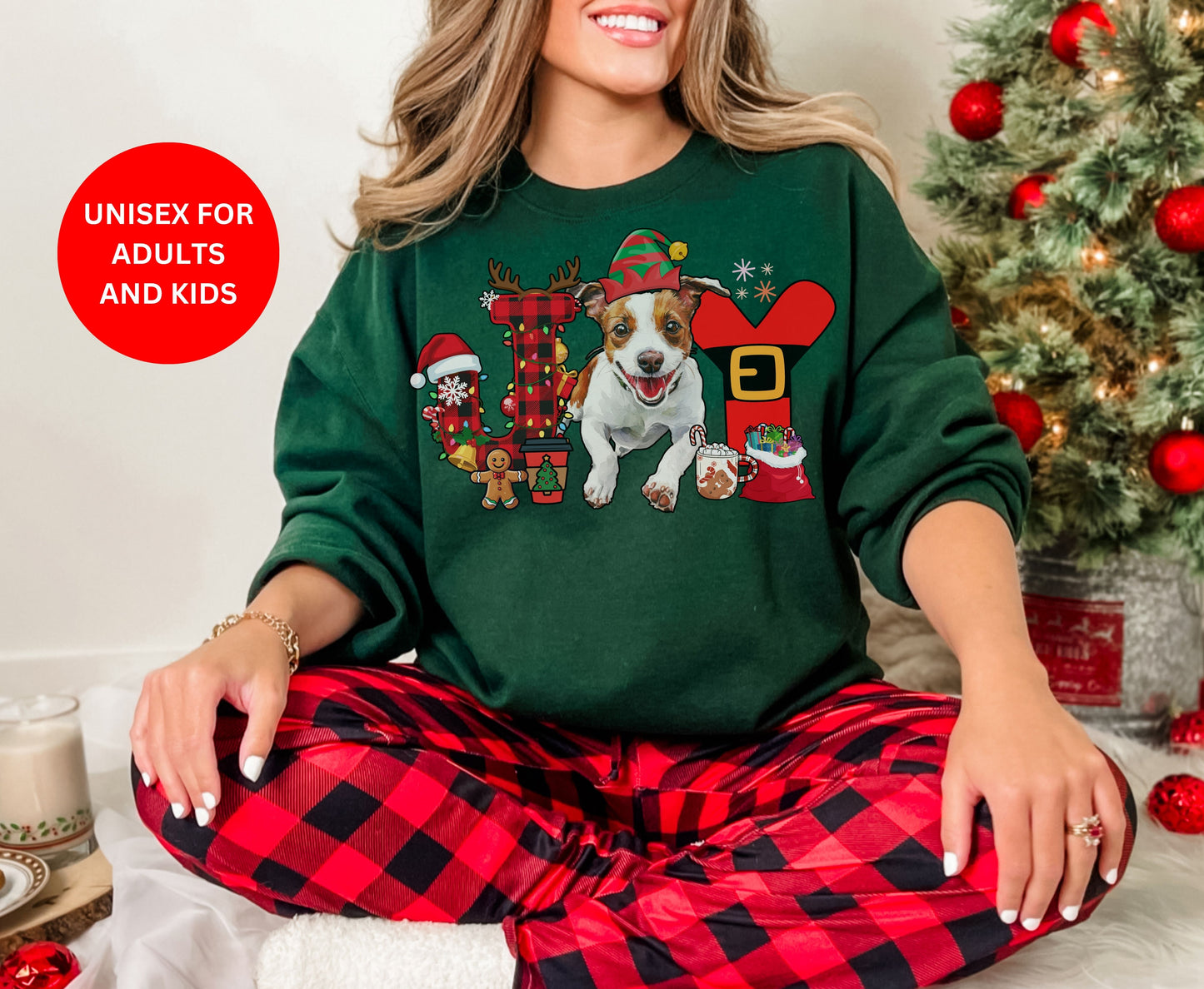 Jack Russell Dog Breed Christmas Tee Jumper