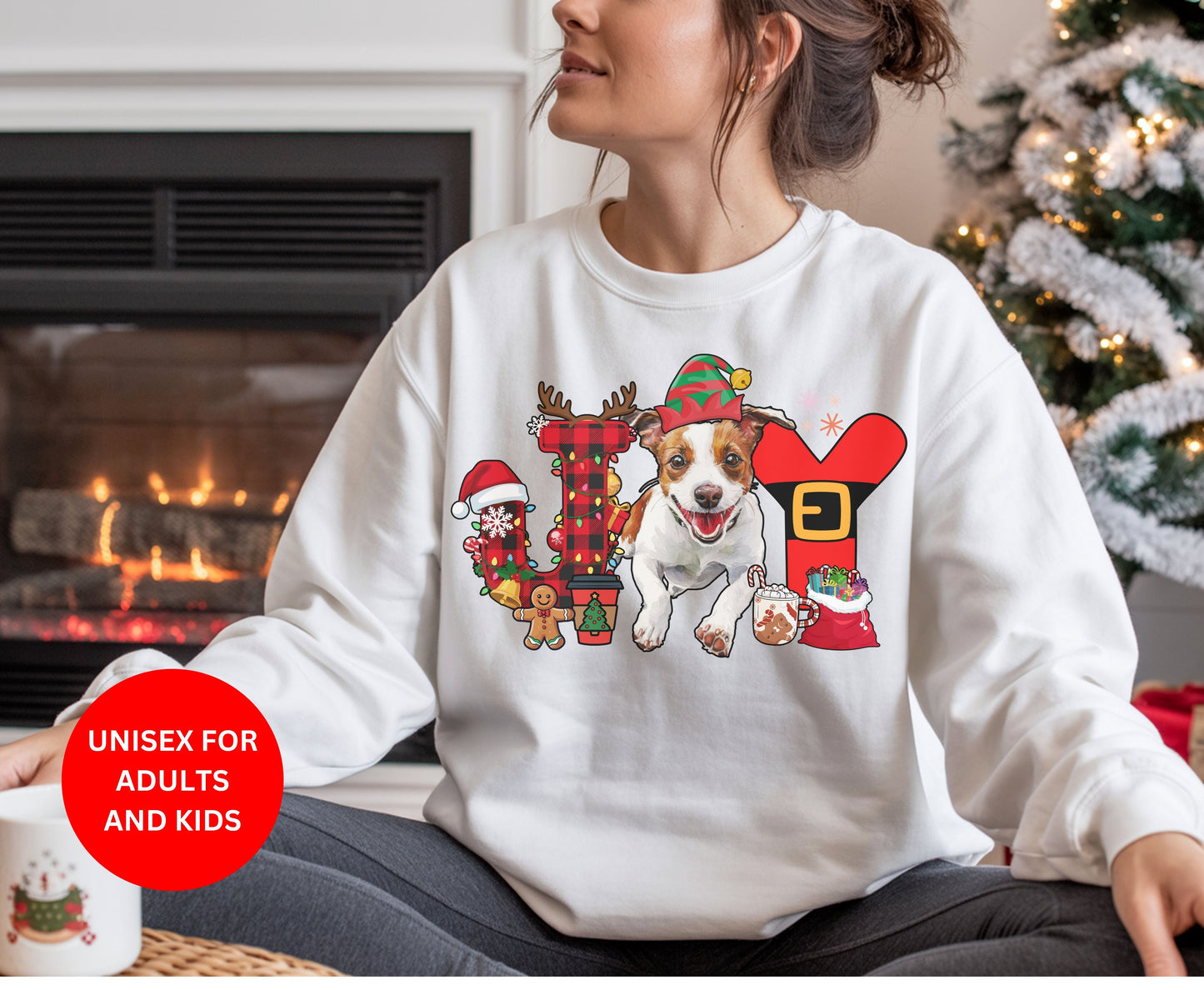 Jack Russell Dog Breed Christmas Tee Jumper