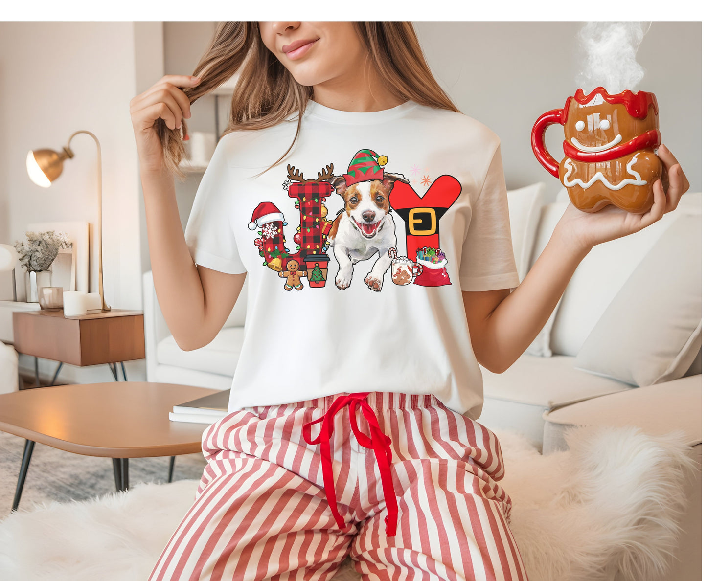 Jack Russell Dog Breed Christmas Tee Jumper