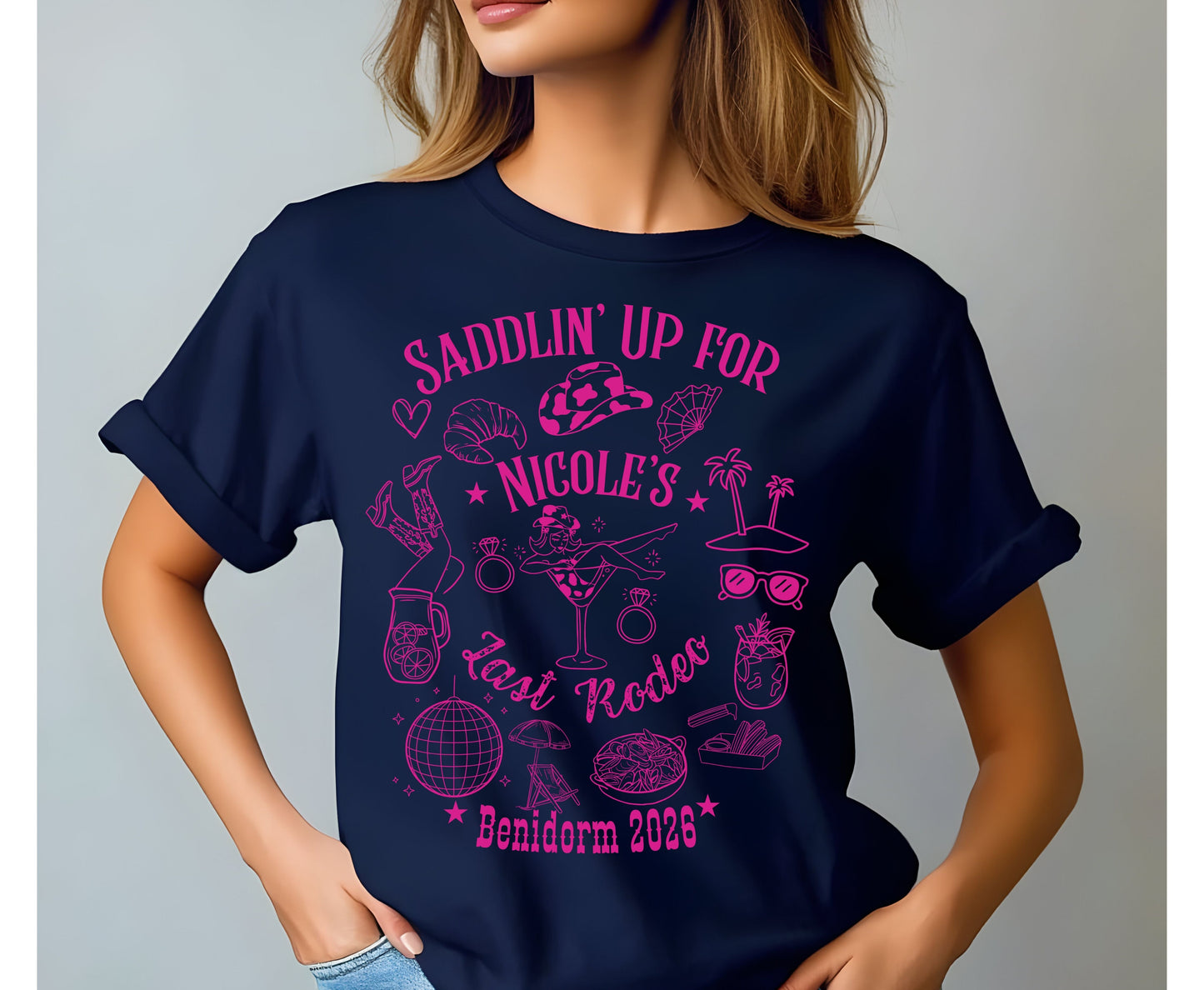 Hen Do Western Junggesellinnenabschied Shirt - Last Rodeo Cowgirl Brautpullover