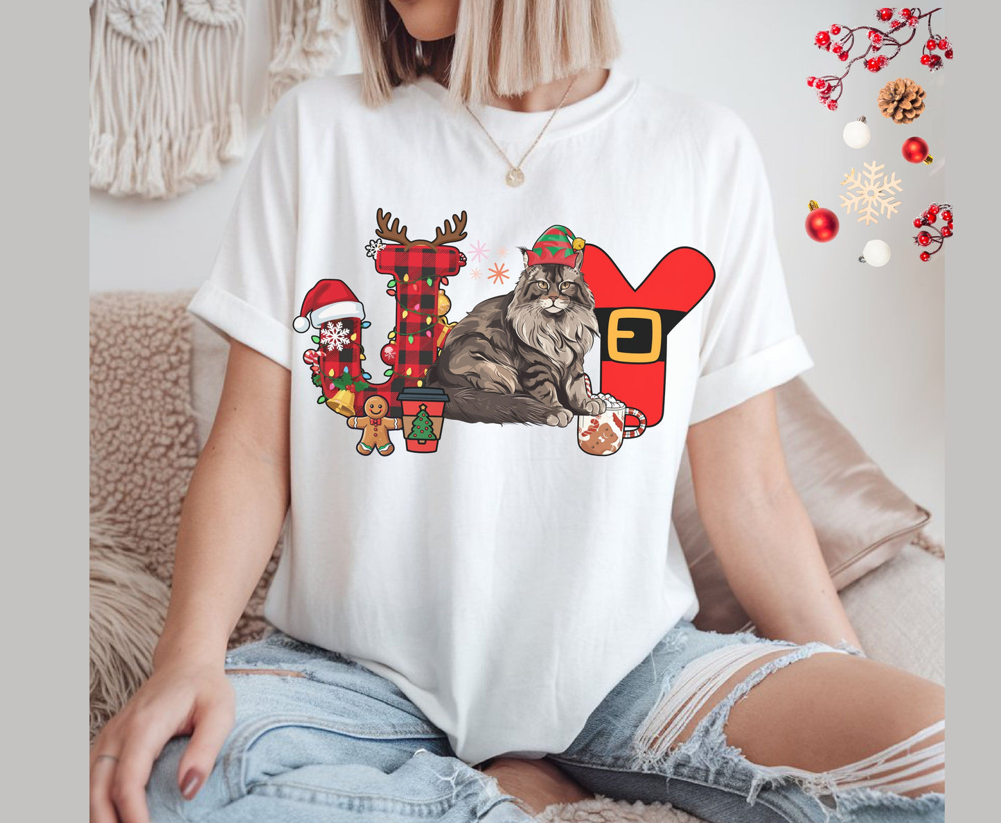 Ragdoll Cat Breed Christmas Tee Jumper - Ragdoll Cat mom dad Xmas Unisex Shirt