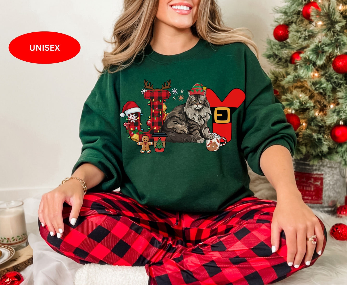 Ragdoll Cat Breed Christmas Tee Jumper - Ragdoll Cat mom dad Xmas Unisex Shirt