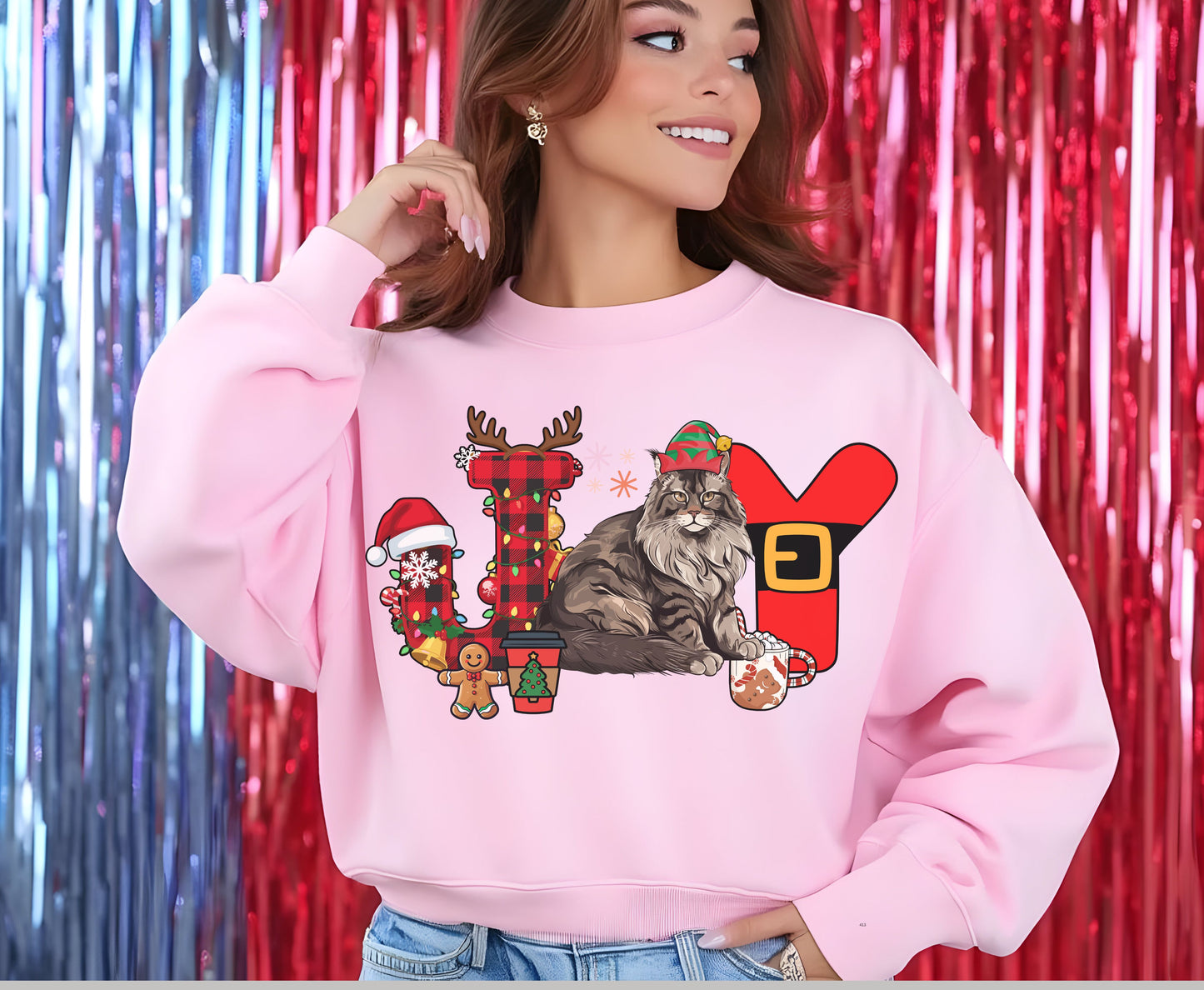 Ragdoll Cat Breed Christmas Tee Jumper - Ragdoll Cat mom dad Xmas Unisex Shirt