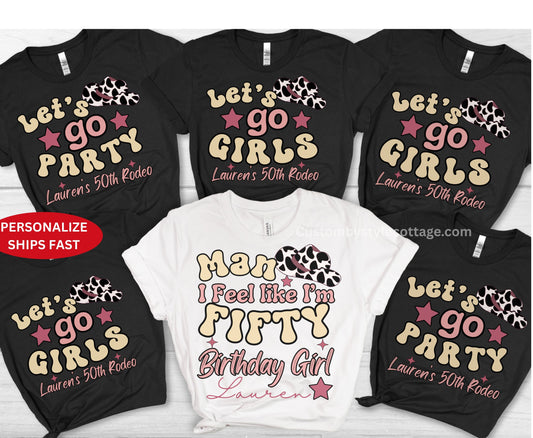 Hen Do Western Junggesellinnenabschied Shirt - Last Rodeo Cowgirl Brautpullover