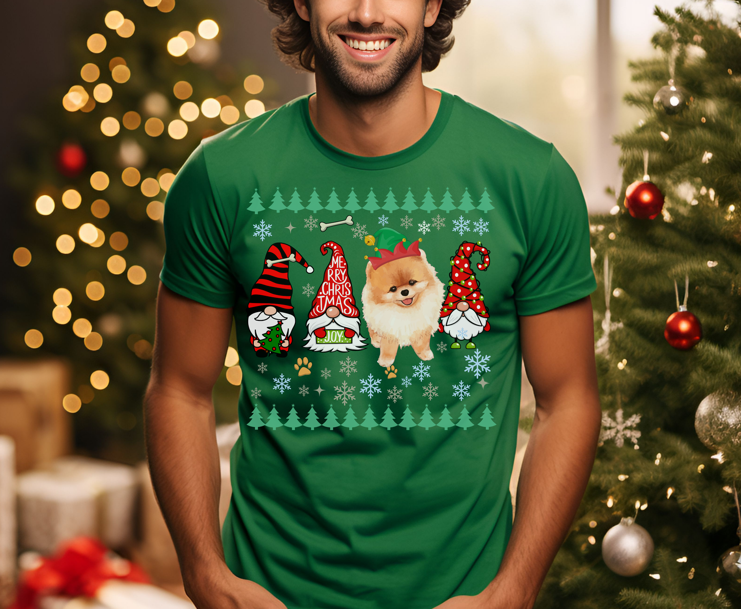 Festive Pomeranian Dog Christmas T Shirt Cute Holiday Dog Lover Tee Sweatshirt Hoodie Xmas Gift for Dog Owner Pomeranian Dog Mom Owner Top