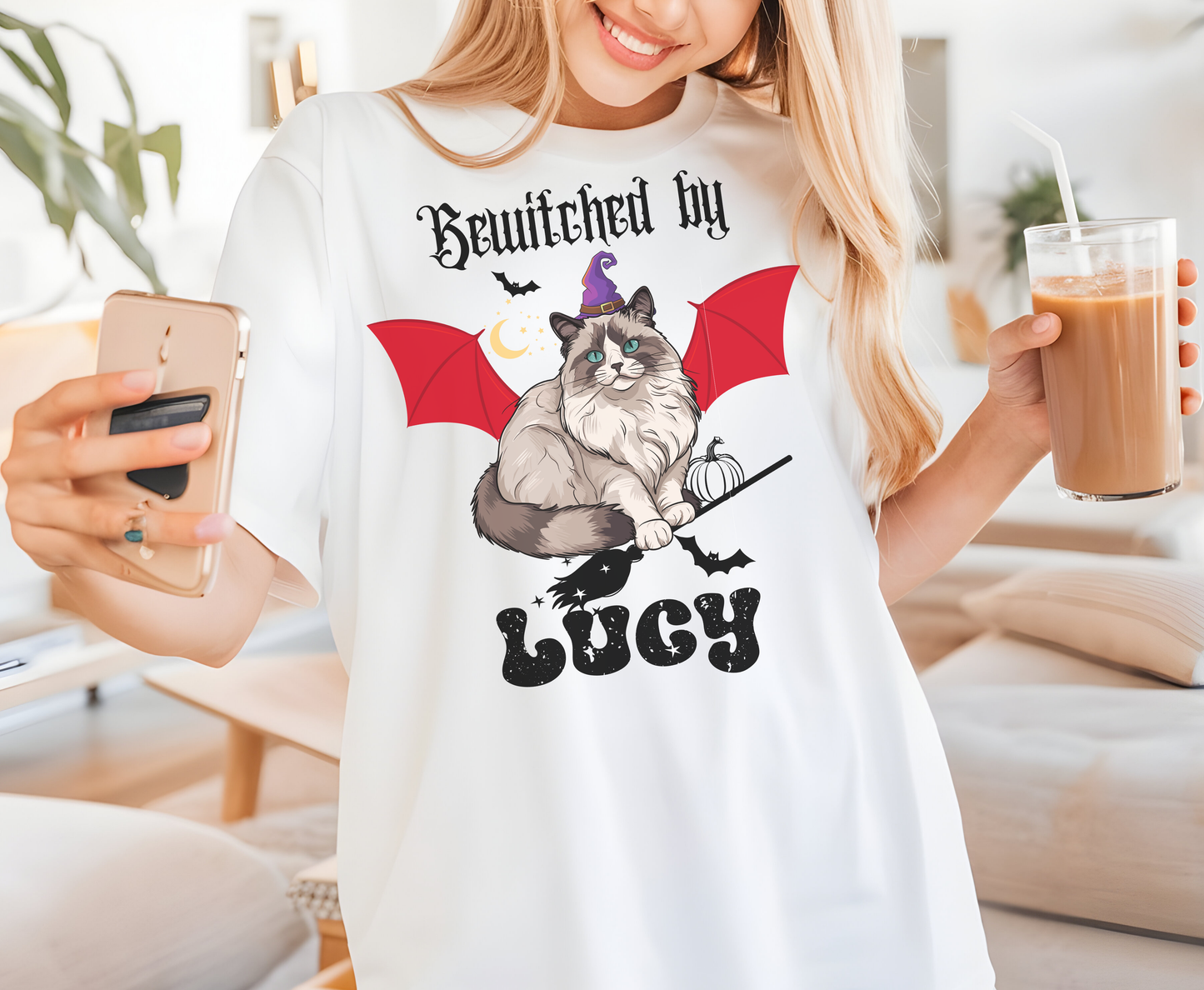 Personalized  Ragdoll Cat Halloween Friends Themed Spooky Shirt gifts for Men Women